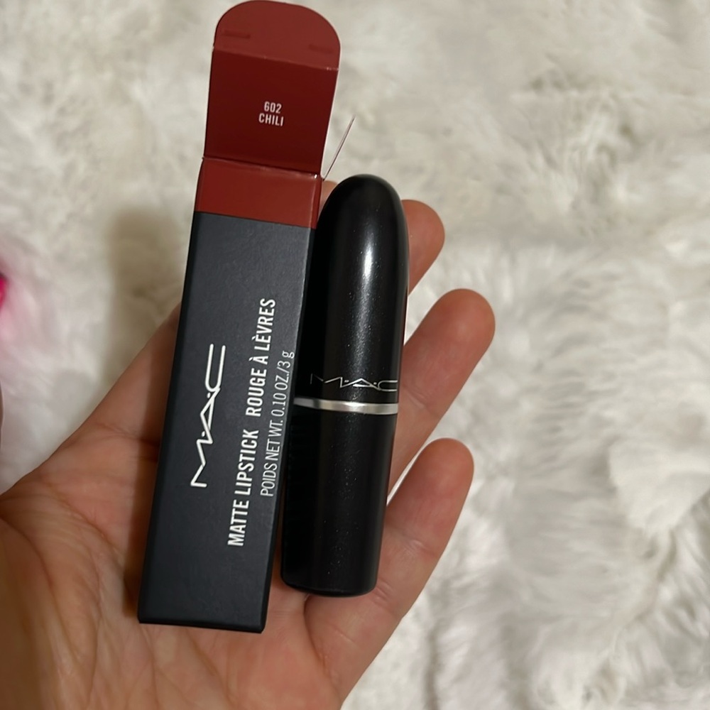 MAC MATTE LIPSTICK 602 CHILI FULL SIZE 0.1OZ/3g NIB